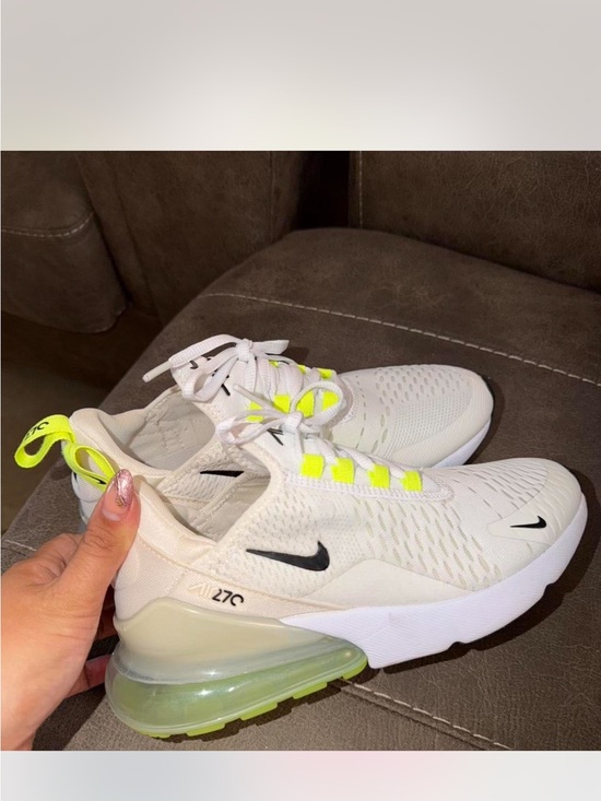 Nike Shoes - Nike Women’s Air Max 270 White with Neon Yellow Accents
